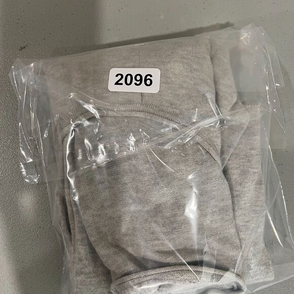 CP Company Cotton Blouse Size 42 L Gray Scoop Neck Pleated Capsule Staple - Picture 12 of 12